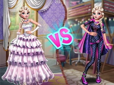 Elsa Superhero Vs Princess