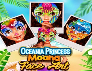 Oceania Princess Moana Face Art